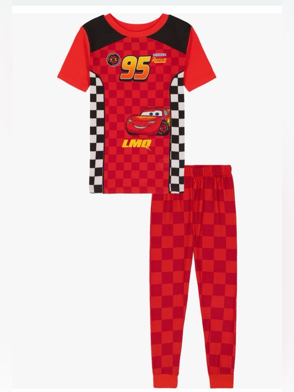 AME x Disney Cars Kids 95 Race Suit Pajamas NWT